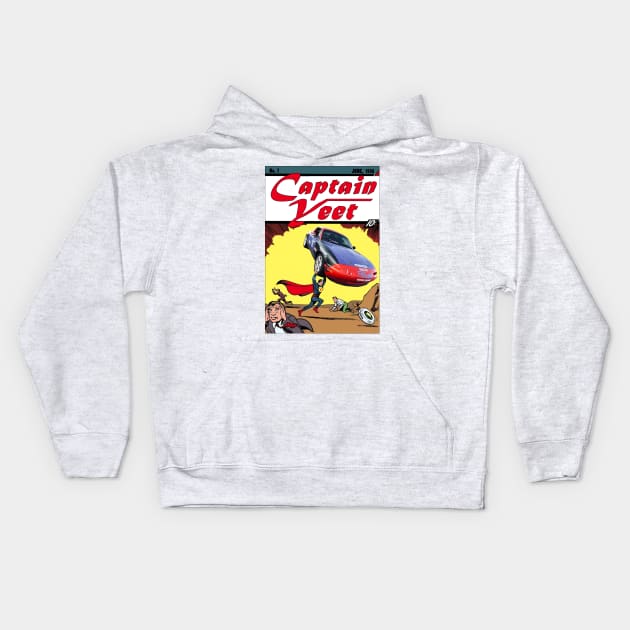 CAPTAIN YEET Kids Hoodie by SunkenMineRailroad